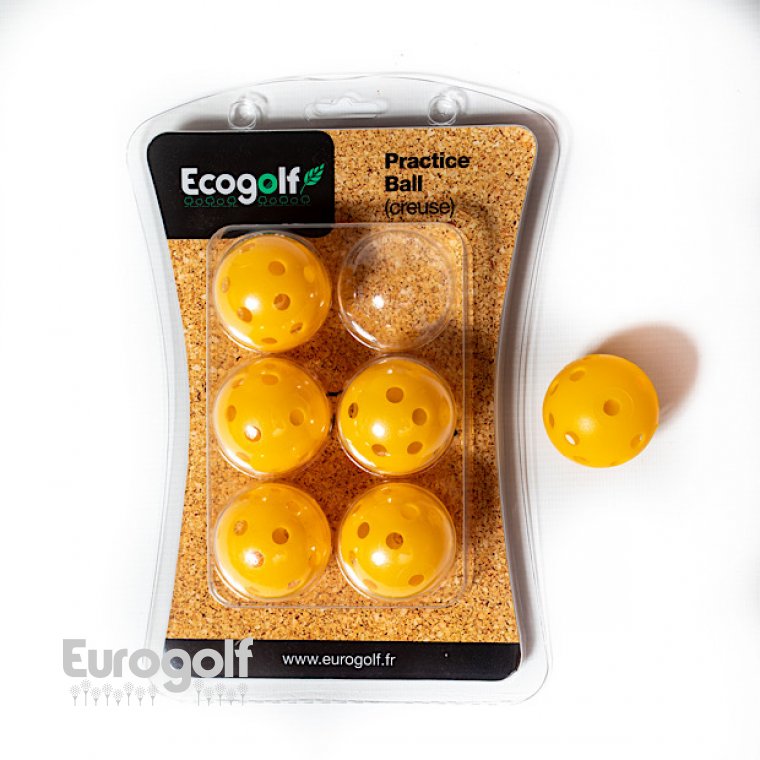 Balles golf produit Balles creuses légères pour l'entrainement de Ecogolf  Image n°1