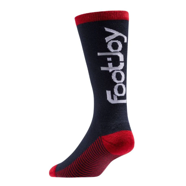 Footjoy | Chaussettes Heritage Crew Bleu Marine-Rouge