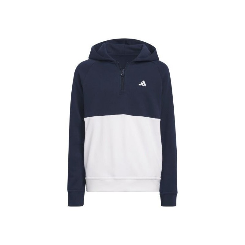 Pull Adidas Hoodie Blanc et Bleu Junior