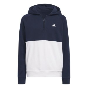 Pull Adidas Hoodie Blanc et Bleu Junior