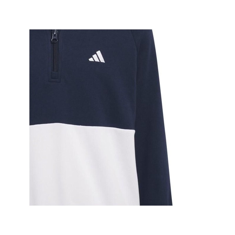 Pull Adidas Hoodie Blanc et Bleu Junior