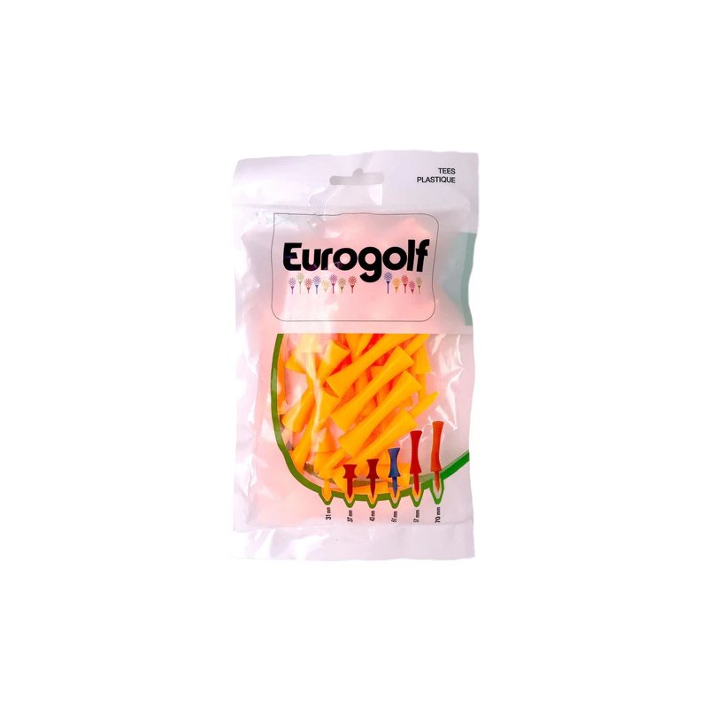 Eurogolf | Tees plastiques orange 70mm