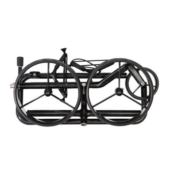 Jucad | Chariot Manuel Carbon Shine Noir brillant