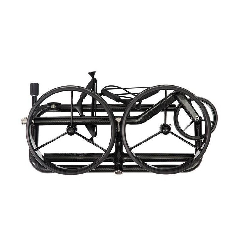 Jucad | Chariot Manuel Carbon Shine Noir brillant
