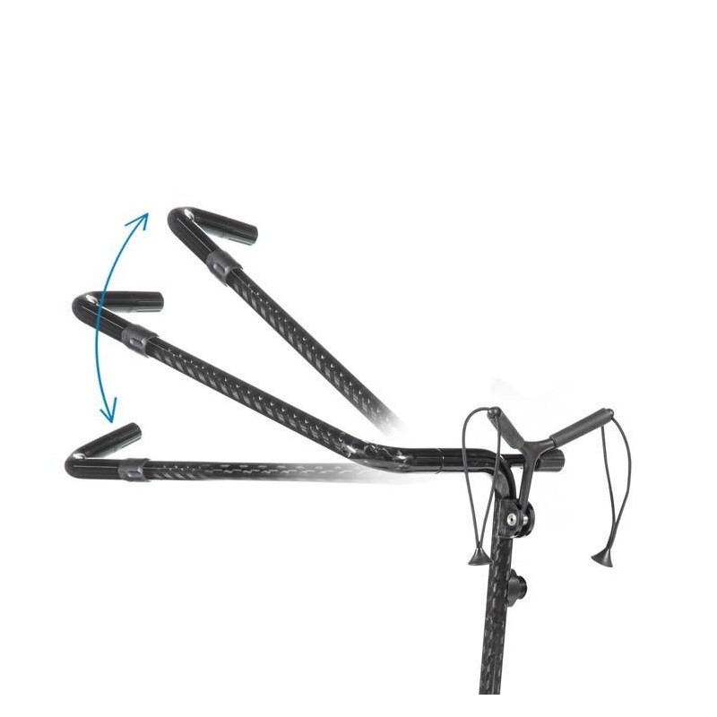Jucad | Chariot Manuel Carbon Shine Noir brillant