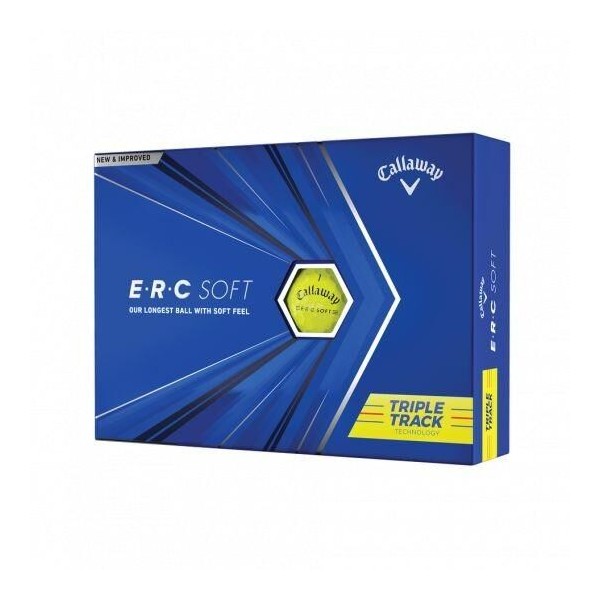 Callaway | Balles ERC Soft Triple Track Jaune