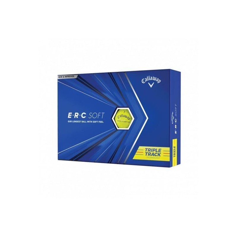 Callaway | Balles ERC Soft Triple Track Jaune