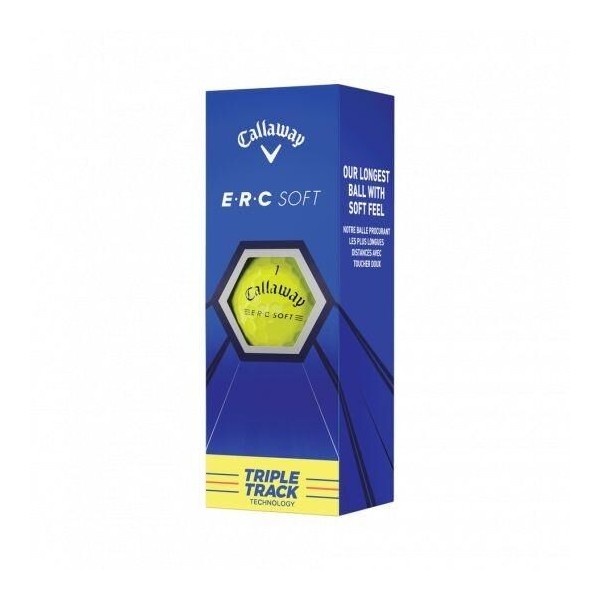Callaway | Balles ERC Soft Triple Track Jaune