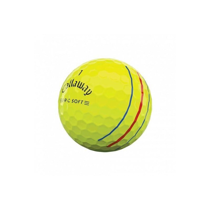 Callaway | Balles ERC Soft Triple Track Jaune