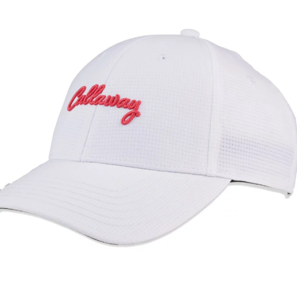 Callaway | Casquette CG WMN Stitch Magnet Blanc, Corail