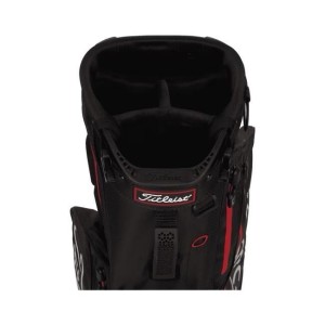 Titleist | Sac Trépied Players 4 Stadry Noir/Noir/Rouge