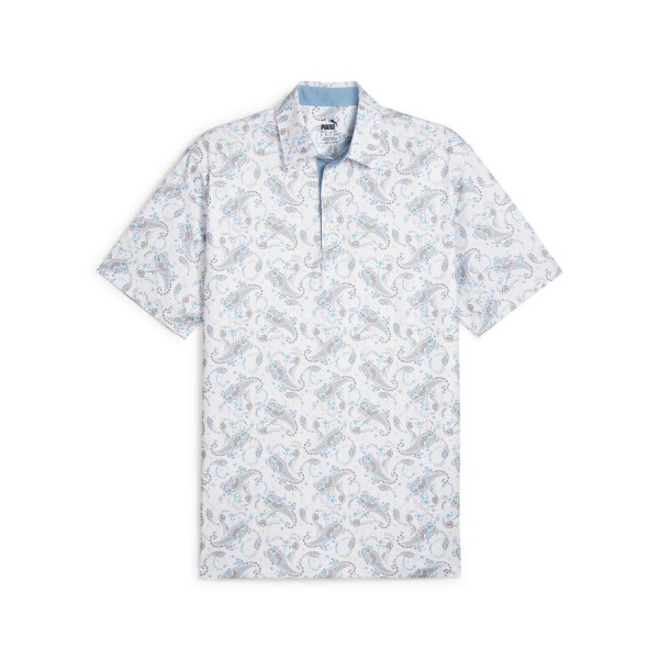 Puma | Polo Paisley Blanc / Bleu