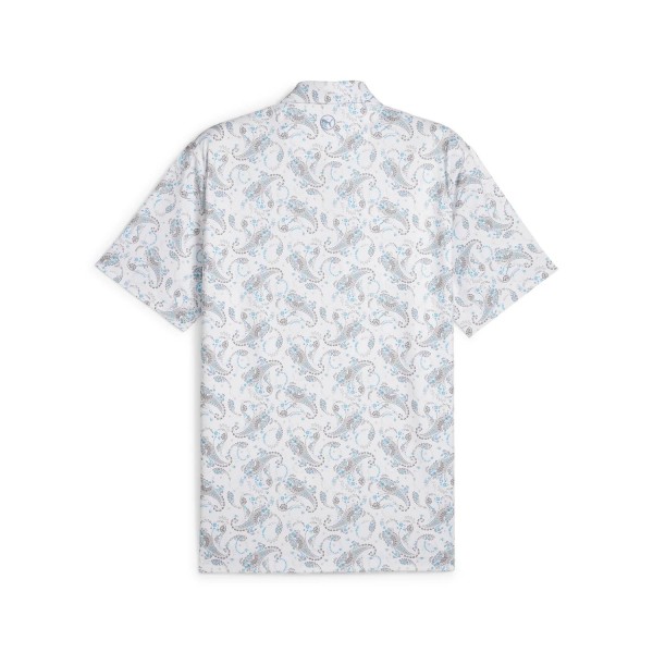 Puma | Polo Paisley Blanc / Bleu