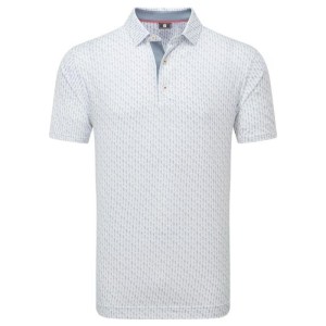 Footjoy | Polo En Fil D'Écosse Imprimé Silhouette