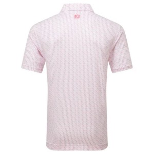 Footjoy | Polo En Fil D'Écosse Imprimé Silhouette