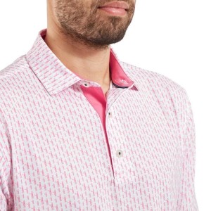 Footjoy | Polo En Fil D'Écosse Imprimé Silhouette