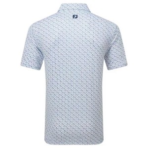 Footjoy | Polo En Fil D'Écosse Imprimé Silhouette
