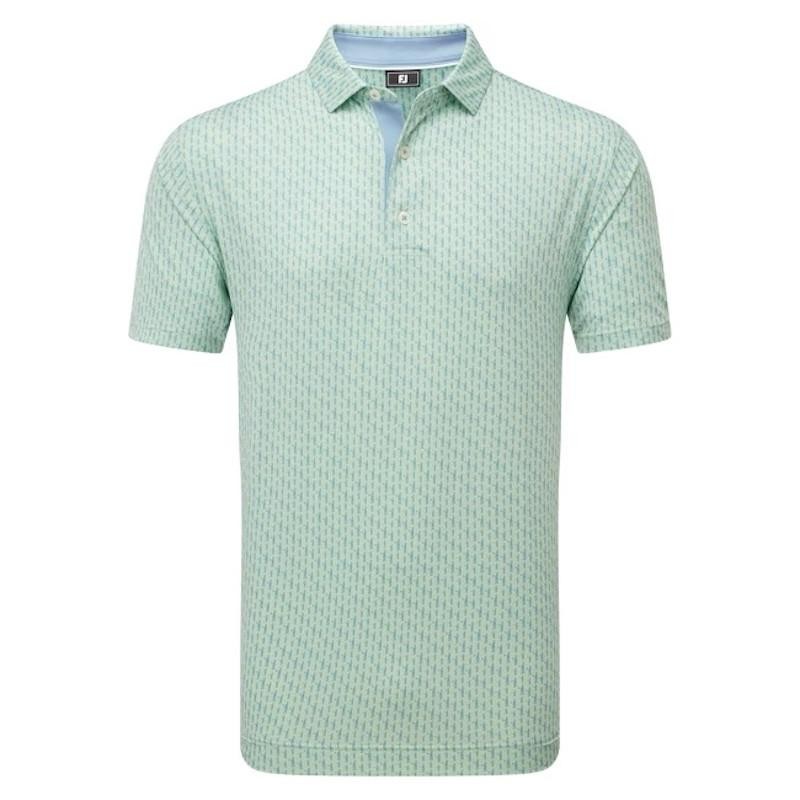 Footjoy | Polo En Fil D'Écosse Imprimé Silhouette