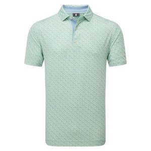Footjoy | Polo En Fil D'Écosse Imprimé Silhouette
