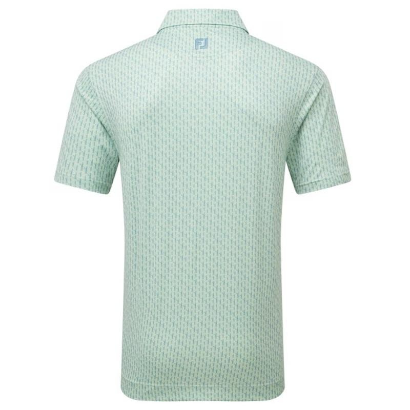 Footjoy | Polo En Fil D'Écosse Imprimé Silhouette