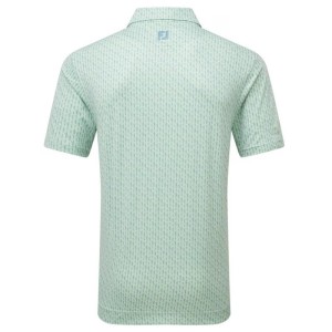 Footjoy | Polo En Fil D'Écosse Imprimé Silhouette