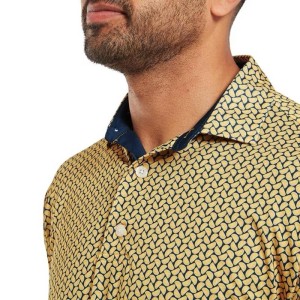 Footjoy | Polo En Fil D'Écosse Imprimé Citron Citrus Print Lisle