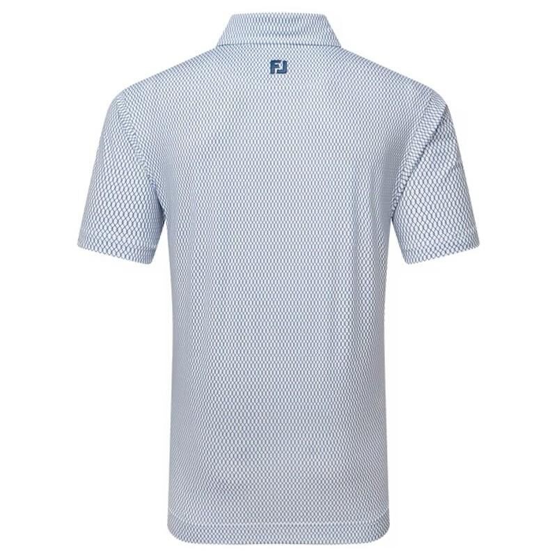 Footjoy | Polo en fil d'écosse imprimé grillage