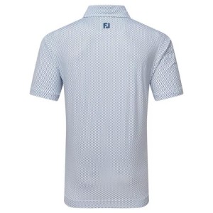 Footjoy | Polo en fil d'écosse imprimé grillage