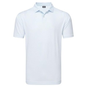 Footjoy | Polo en fil d'écosse imprimé grillage