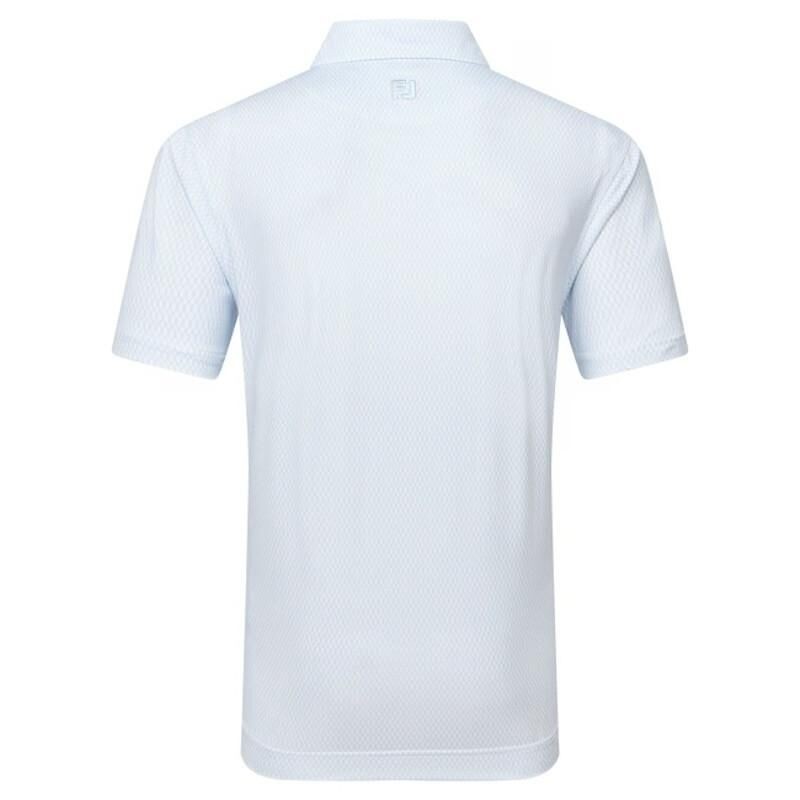 Footjoy | Polo en fil d'écosse imprimé grillage