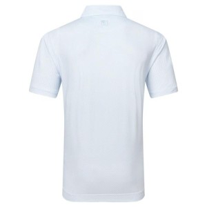Footjoy | Polo en fil d'écosse imprimé grillage