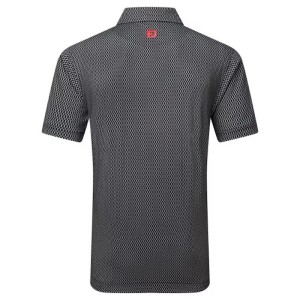 Footjoy | Polo en fil d'écosse imprimé grillage