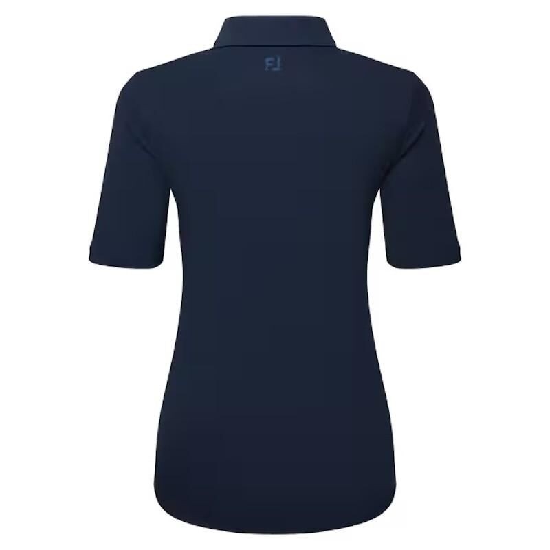 Footjoy | Polo en fil d'Ecosse à 1/2 manches froncées femme