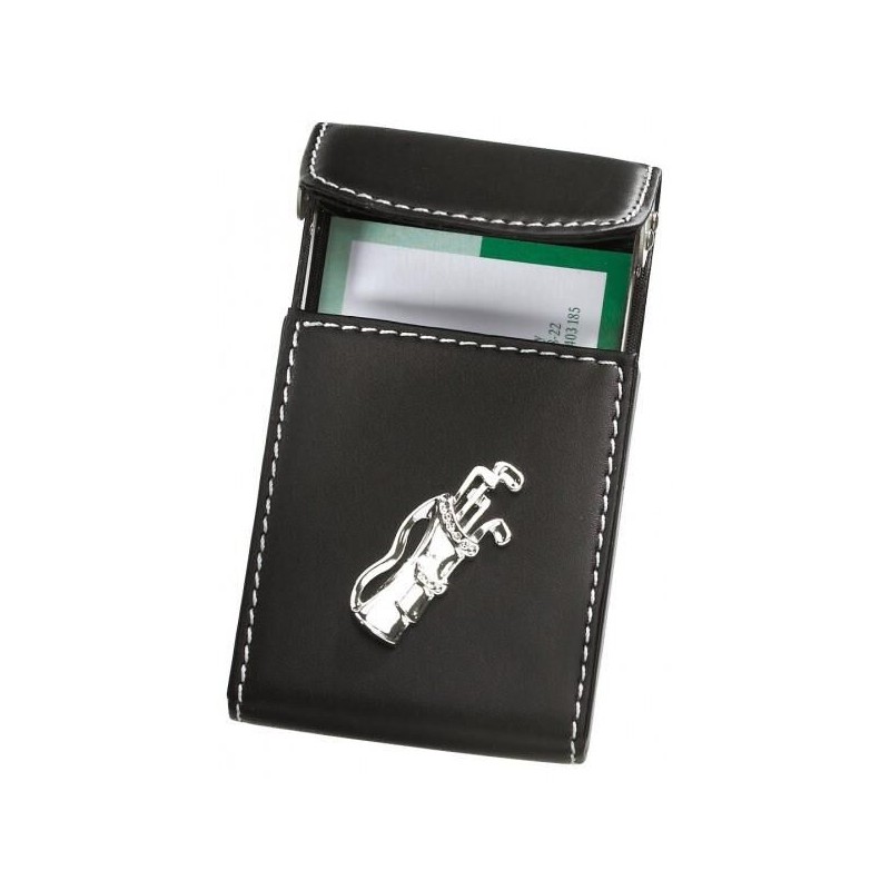 Sportiques - porte-cartes en cuir - La Route du Golf