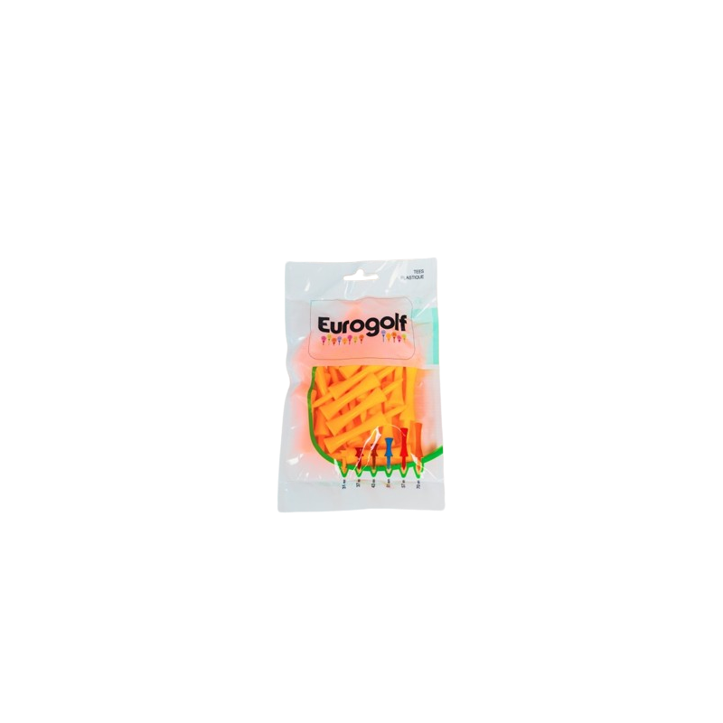 Eurogolf | Tees plastiques orange 70mm