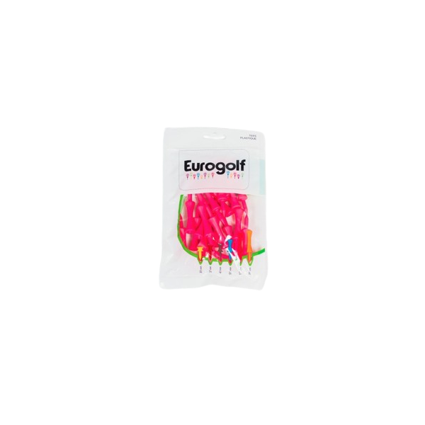 Tees Plastiques Eurogolf 57mm - Durabilité et Précision pour Golfeurs