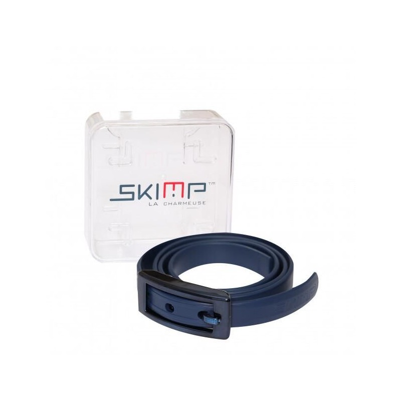 Ceinture Skimp La Charmeuse Dark Blue | Élégance et Confort en Cuir Véritable