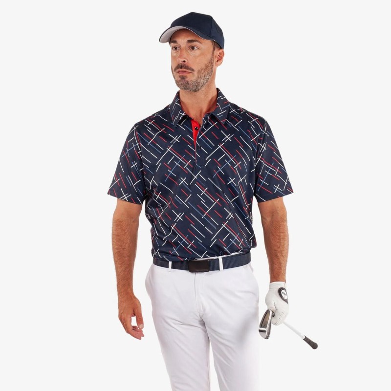 Polo Galvin Green Mathias Rouge – Confort, Performance et Élégance pour Golfeurs