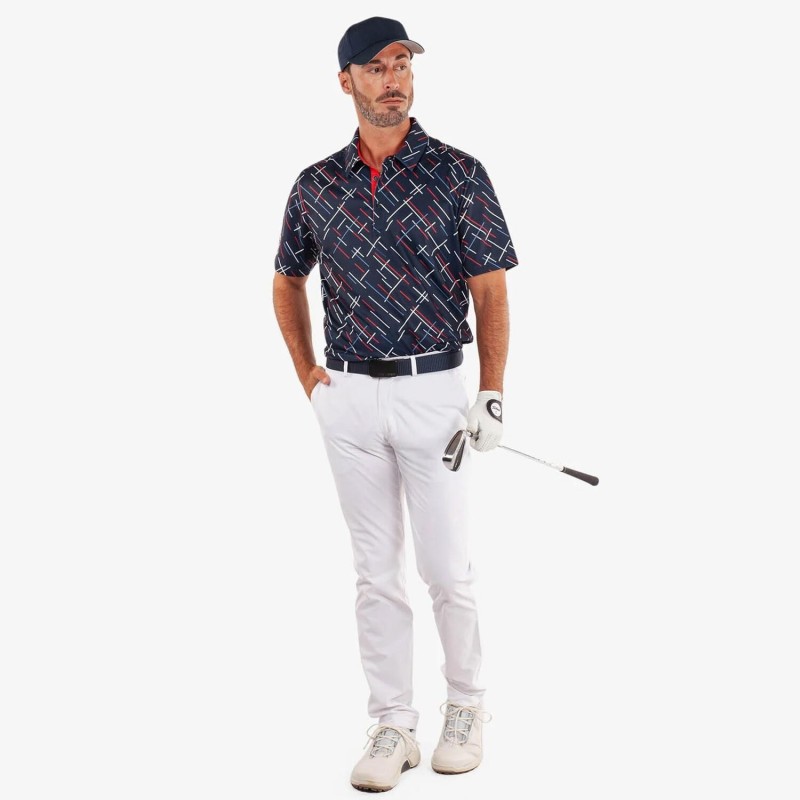 Polo Galvin Green Mathias Rouge – Confort, Performance et Élégance pour Golfeurs
