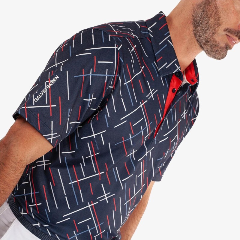Polo Galvin Green Mathias Rouge – Confort, Performance et Élégance pour Golfeurs