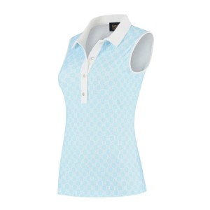 Un polo de golf sans manches, frais et tendance, parfait pour vos parties estivales. Conçu à Amsterdam par des femmes, pour