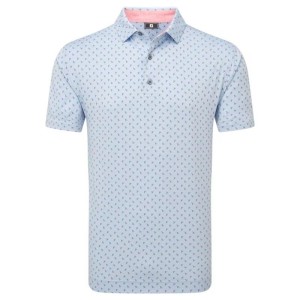 Footjoy | Polo En Fil D'Ecosse Imprimé Bourgeon
