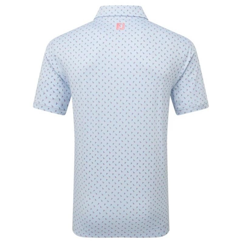 Footjoy | Polo En Fil D'Ecosse Imprimé Bourgeon