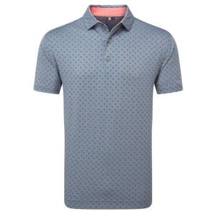 Footjoy | Polo En Fil D'Ecosse Imprimé Bourgeon
