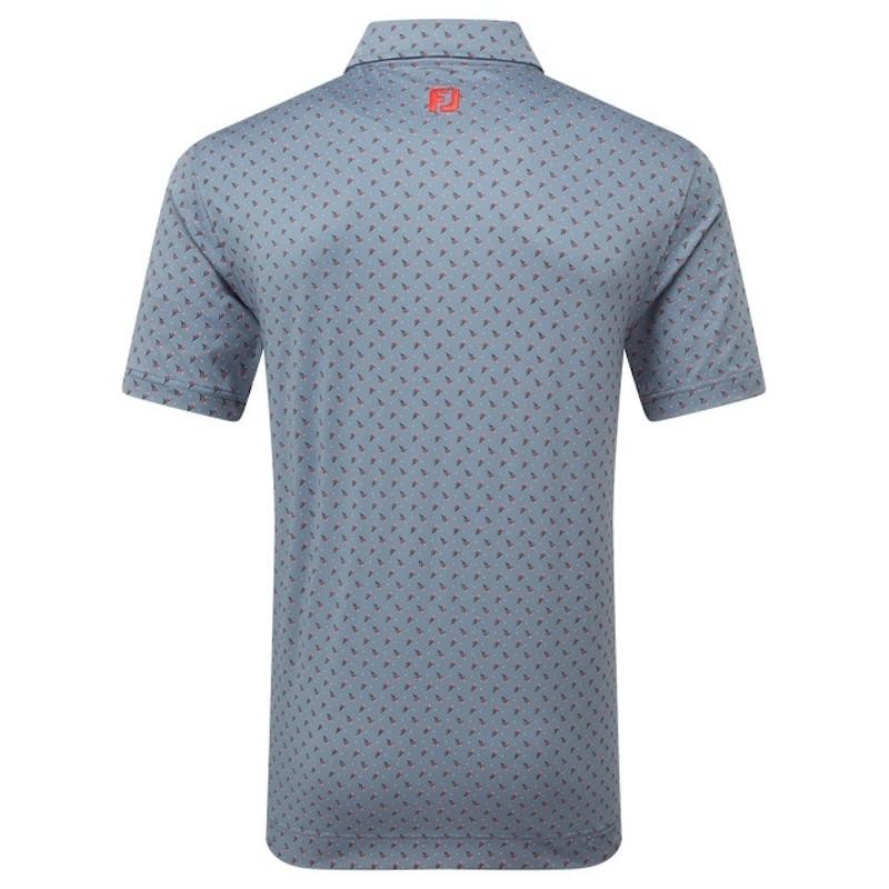 Footjoy | Polo En Fil D'Ecosse Imprimé Bourgeon