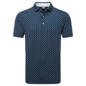 Footjoy | Polo En Fil D'Ecosse Imprimé Bourgeon