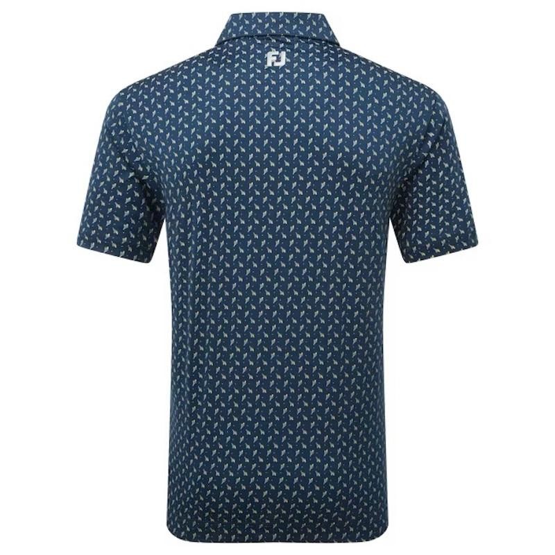 Footjoy | Polo En Fil D'Ecosse Imprimé Bourgeon