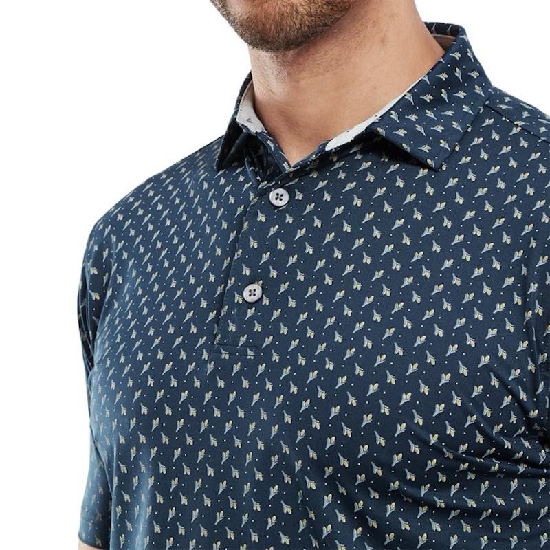 Footjoy | Polo En Fil D'Ecosse Imprimé Bourgeon
