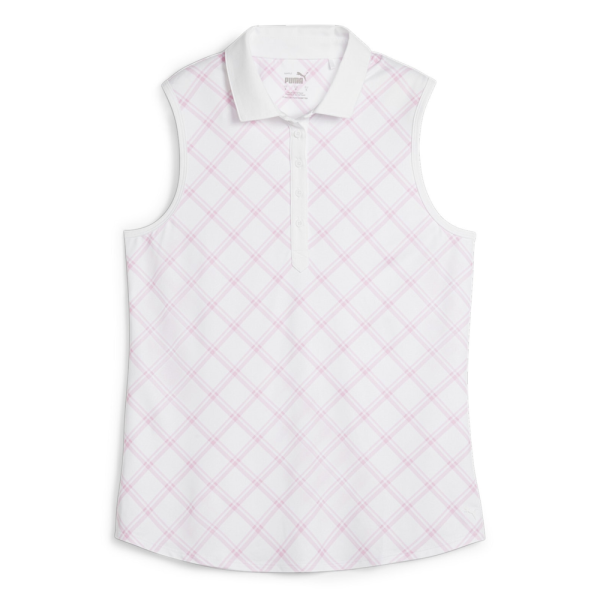 Puma | Polo sans manche Cloudspun Plaid SL femme