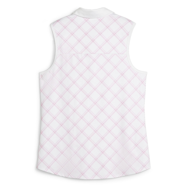 Puma | Polo sans manche Cloudspun Plaid SL femme